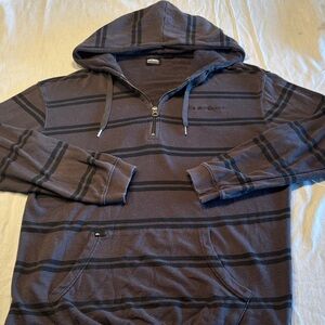 Quicksilver 1/4 Zip Pullover Fleece Lined Hoodie , S , $18